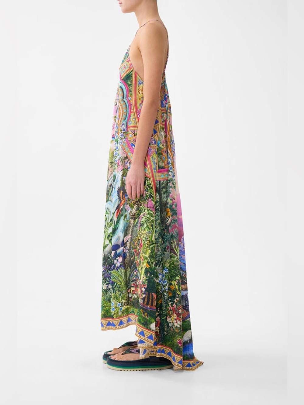 Camilla Turkish Delight Silk Hardware Maxi Dress Small NWT - Picture 3 of 6
